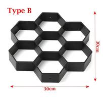 Manually Floor Pavement Lawn Decoration Variety Shapes Beton Brick Maker Concrete Molds Cement Mould DIY Garden Path
