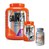 Extrifit Hardcore 21 + FEN Vit D + Extrifit V52 (Rinkinys masės auginimui su vitaminų kompleksais)