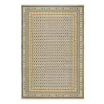 Iš džiuto mišinio kilimas žalios spalvos 120x170 cm Mara Jute Border – Flair Rugs
