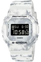 Casio Grunge Sniego Camouflage Laikrodis Baltas G-Shock DW-5600GC-7JF Vyriškas