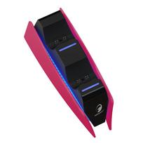 Dvigubo valdiklio įkroviklis PS5, greito įkrovimo stotelė su LED indikatoriumi Playstation5 Dual Sense valdikliams 16*6.42*5.55cm balta