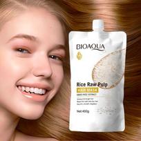 BIOAQUA - Ryžių žaliavos minkštimo plaukų kaukė 400g #Hair Mask - 400g