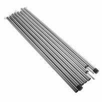 Atramų atraminiai strypai 2PCS Baldakimo stulpai Baldakimo atraminiai strypai sidabras