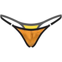 Moteriškos Blizgios Žemo Liemens Mikro T-string Kelnaitės Su Tampria Juosta Bikini Dugnai One Size black