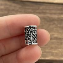 1pcs Tree Of Life Norse Runes Accessories Metal Bead Viking Jewelry Small Hair Beads For Braids Beard Bracelet Making Supplies