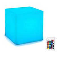 Cube žibintai su nuotolinio valdymo pulteliu USB įkrovimo stalinė lempa vaikams žaislai Dovana 10cm