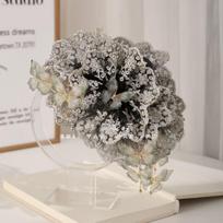 Fashion Big Hair Clip Trend Hairpins Butterfly Yarn Barrette Headband For Women Girl Korea Trend Hair Accessories Jewelry gray