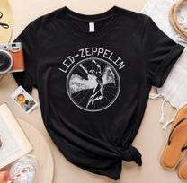 Led Zeppelin marškinėliai, Roko grupės Led Zeppelin koncertinė, 70-ųjų muzikos koncerto marškinėliai Unisex T-shirt XXL