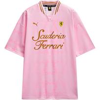 Puma Ferrari Yoh Marškinėliai Laisvi Raidžių Įdėklas V formos iškirptė Trumpomis rankovėmis T-shirt Vyriški Viršutiniai drabužiai 638394-03 L