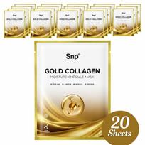 [SNP] Gold Collagen Ampoule Mask 20 Sheets
