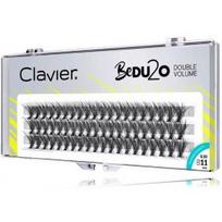 Clavier Bedu2o Double Volume dirbtinės priklijuojamos blakstienos kuokšteliais - 11 mm