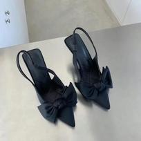 Moteriški Batai Vasariniai Nauji Drugelio Mazgas Moteriški Basutės Aukštakulniai Batai Seksualūs Sukneliniai Plonas Kulnas Smailus Pirštas Moteriški Aukštakulniai Batai 35 juoda
