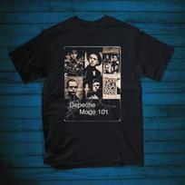 IŠPARDAVIMAS Depeche Mode 101 Turo Koncerto Parašo Juodi Marškinėliai Unisex Marškinėliai XL