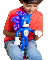 Sonic the Hedgehog 3 Ultimate Kalbantis Sonic figūrėlė iš su akimis ir spygliukais, turinti daugiau nei 30 ikoninių ir humoristinių frazių ir 12 colių Filmo,