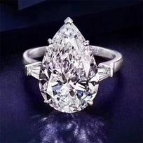 Solitaire Round cut 6ct Lab Diamond Ring 925 Silver Engagement Wedding Band Rings for women Bridal Party Jewelry Gift 5