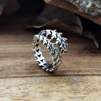 Anime Ring Kaneki Cosplay Adjustable Opening Unisex Punk Jewelry Retro Geometric Spine Ring Gift Prop Accessories resizable sidabras