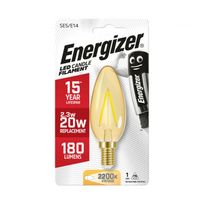 Energizer vintažinė LED žvakės lemputė E14 2.3W 2200K filament