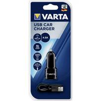 Varta USB automobilinis įkroviklis 2x 2.4A + Micro USB laidas