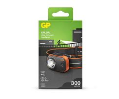 GP Xplor PHR16 įkraunamas galvos žibintas 300 lm, IPX6