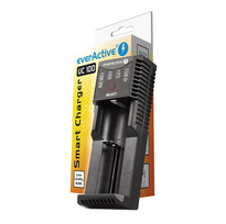 everActive UC-100 išmanus baterijų įkroviklis su USB, power bank