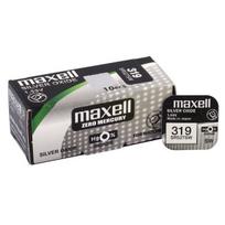 Maxell 319 SR527SW sidabro oksido laikrodžio baterijos, 10 vnt.