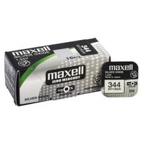 Maxell 344 SR1136SW sidabro oksido laikrodžių baterijos, 10 vnt.