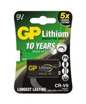 GP 9V ličio baterija dūmų detektoriams ir žaislams 1 vnt.
