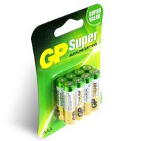 GP Super AAA šarminės baterijos LR03, 1.5V, 8 vnt.