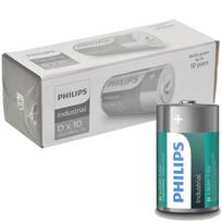 Philips Industrial LR20 D ilgaamžės baterijos, 10 vnt. pakuotė