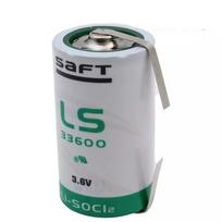 Saft LS33600 3,6V 17000mAh ličio baterija su U litavimo kojelėmis