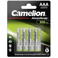 Camelion AlwaysReady AAA 800mAh įkraunamos NiMH baterijos, 4 vnt