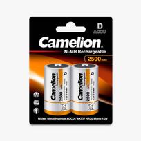 Camelion D HR20 2500mAh įkraunamos baterijos, 2 vnt. rinkinys