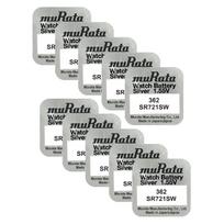 Murata 362 SR721SW sidabro oksido laikrodžių baterijos, 10 vnt.