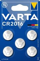 Varta CR2016 ličio monetinės baterijos 3V, 5 vnt