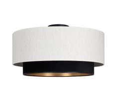 Lubinis šviestuvas NATIA 1xE27/60W/230V, skersmuo 45 cm, balta/juoda