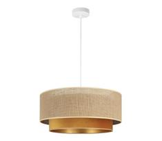 Pakabinamas šviestuvas su laidu SARTA 1xE27/60W/230V skersmuo 45 cm vario spalvos/džiutas