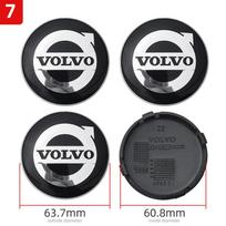 4 vnt. 64 mm Volvo ratlankio centrinis dangtelis Stebulės dangtelis Ženklelis Emblema Lipdukas Automobilio Aksesuarai Volvo S40 S60 S80L XC60 XC90 V40 V60 V50 V90