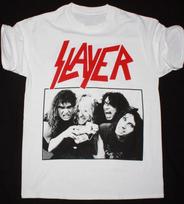 Slayer Grupės Legendos Marškinėliai Balti Trumpomis Rankovėmis Visų Dydžių S-5XL TA5695 Unisex Marškinėliai XXXXL