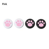 4 pcs Silicone Analog Thumb Sticks Grips for Sony PlayStation 5 PS4 3 Slim Pro Controller Caps Cover for XBox One X S rožinė