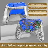 Suitable For Switch/PS/PC Wireless Bluetooth Gamepad Six-Axis Double Vibration Joystick Continuous Macro Programming Function