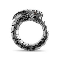 Gotikinis pankų senovinis nerūdijančio plieno drakono žiedas vyrams amuletas drakonas mitologija gyvūnas vyriškas žiedas retro vikingų drakono žiedas papuošalai 9