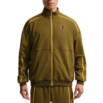 Nike Court Heritage Fleece pamušalu stovimos apykaklės megztas laisvo kirpimo užtrauktuku teniso marškinėlis Vyriški viršutiniai drabužiai FZ6926-368 M