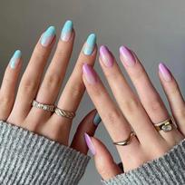 Fake nail nail patch color matching nail art simple French nail patch false nail art