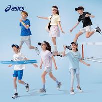 Asics Kids' 2025 Summer Moisture-Wicking Short Sleeve T-Shirt 170 juoda