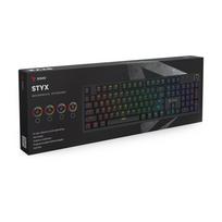 Savio STYX Outemu Blue, Hot Swap, RGB žaidimų klaviatūra