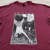 Fugazi grupės 90-ųjų bordo spalvos marškinėliai su grafika Vyrams Moterims vtg S-5XL NI1349 Unisex marškinėliai XXXL black