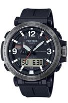 Casio Pro Trek Climber Line Saulės laikrodis su biomasės juodu plastiku, valdomas radijo bangomis, PRW-6611Y-1JF, Vyriškas,