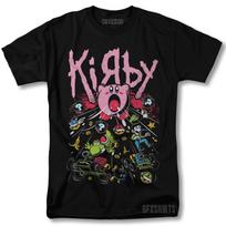 Kirby kukurūzų košės derinys marškinėliai Nintendo Roko Retro Super Smash Bros Grafinis T-shirt Unisex T-shirt XXXL