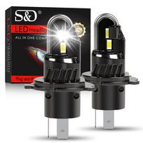 2 vnt. H4 LED priekinių žibintų lemputės Hi/Lo spindulys CANBUS Turbo priekinis žibintas Automobiliui Motociklui Super ryškus U formos varinis vamzdelis Žibintuvėlio kištukas&Žaisk 6500K Baltas H4/9003/HB2 Hi/Lo