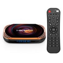 HK1 RBOX X4 Android 11.0 Smart TV Box UHD 4K medijos leistuvas Amlogic S905X4 H.265 VP9 8K dekodavimas US-32G įvairiaspalvis
